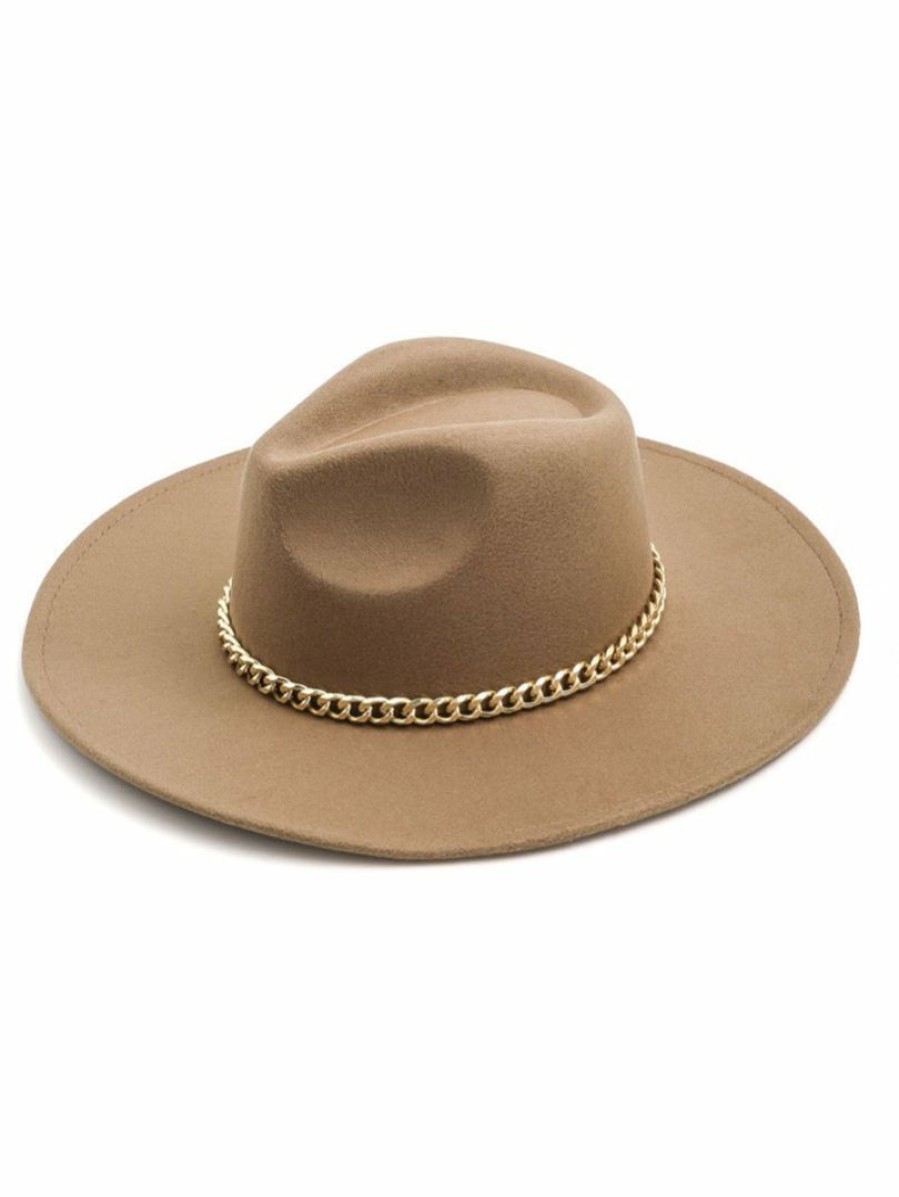 Gameday * | Buy Accessories Make It Fashion Brown Small Chainlink Hat