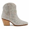 Gameday * | Flash Sale Matisse Harlow Rhinestone Western Booties Footwear Clear