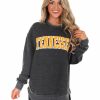 Gameday * | Coupon Pressbox Tennessee Michelin Vintage Fleece Pullover Black