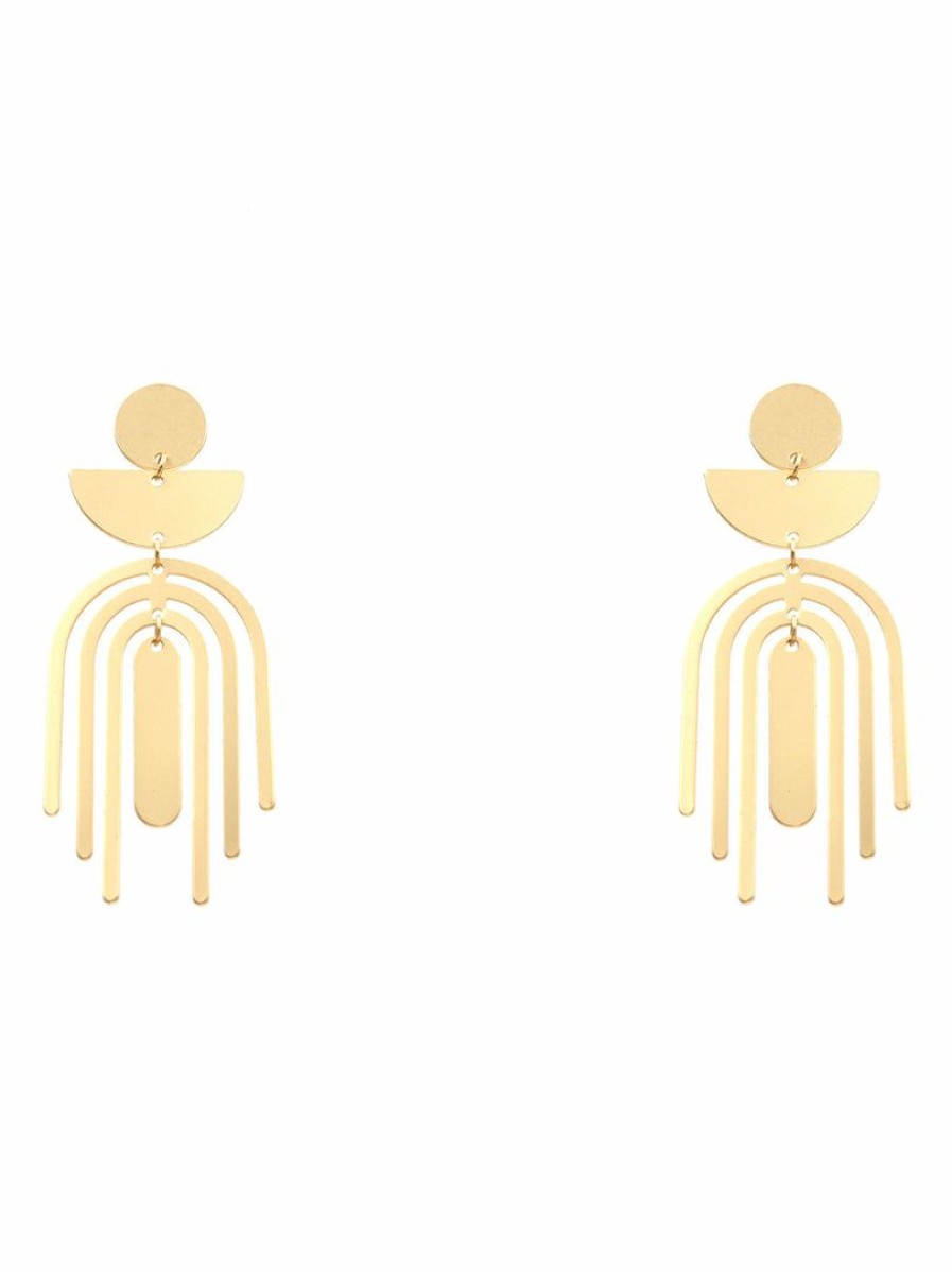 Gameday * | Brand New Rnk Arch Shape Dangle Earrings