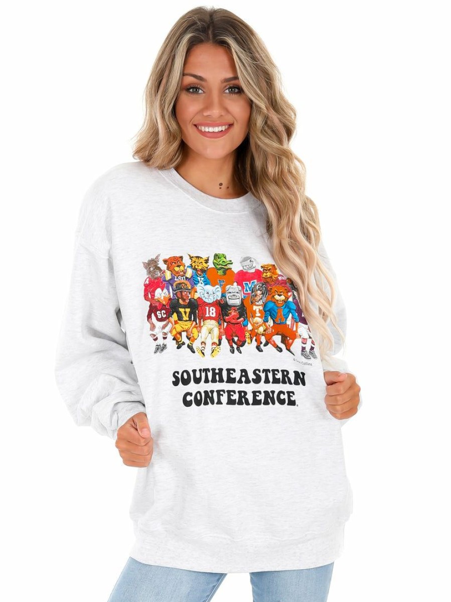 Gameday * | Coupon Apparel Sec Retro Family Sweatshirt Ash