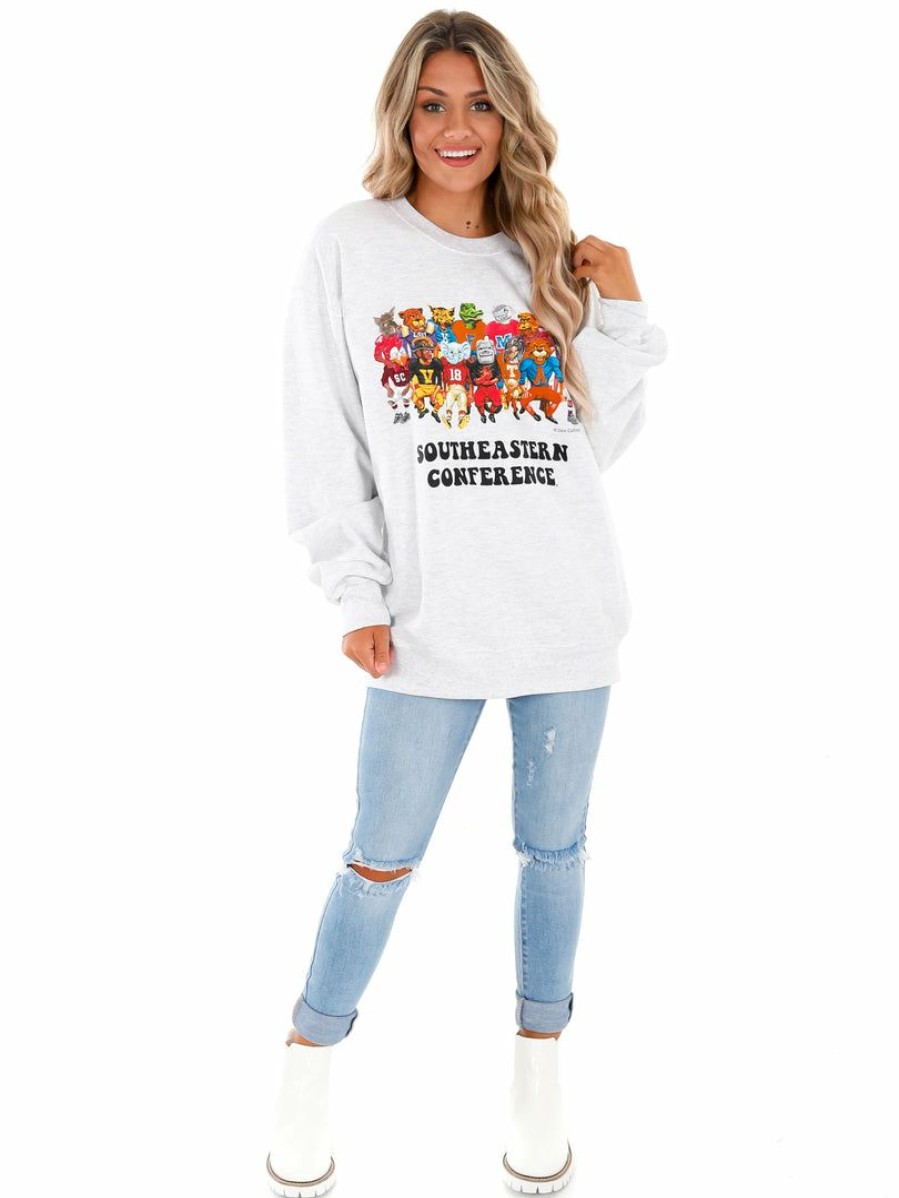 Gameday * | Coupon Apparel Sec Retro Family Sweatshirt Ash