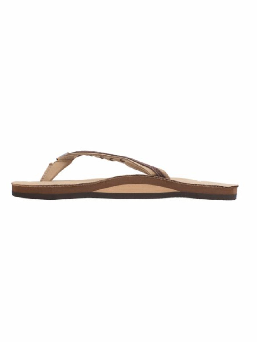 Shoes * | Deals Footwear Flirty Braidy Leather Sandal Sierra Brown/Expresso